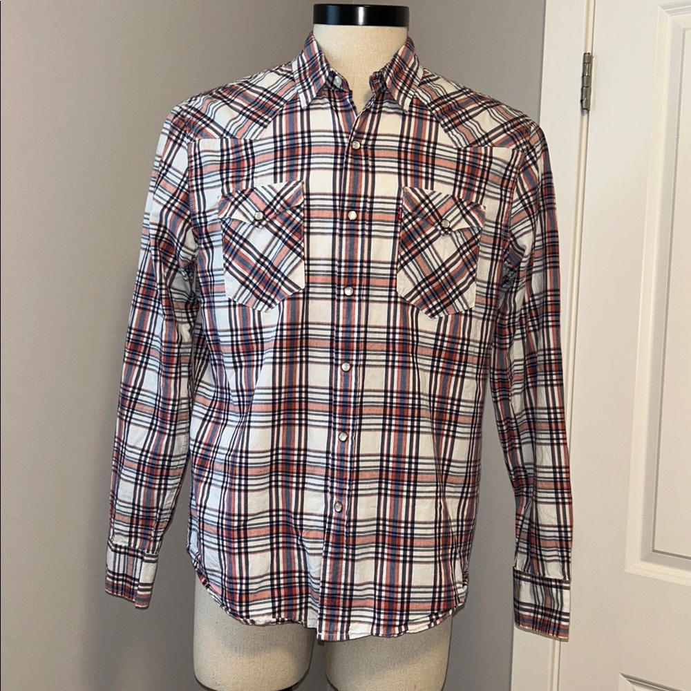 Levi's Western Pearl Snap Shirt - Sz US L